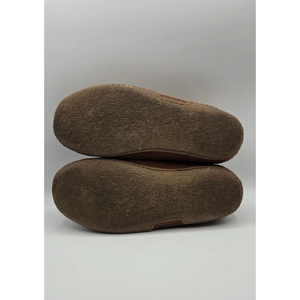 Sorel Manawan II Men's Slippers Size 11 Brown Suede Fleece Moccasin Slip On